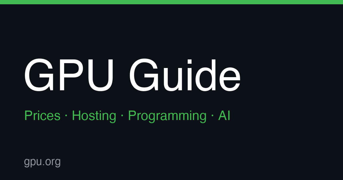 GPU Guide screenshot